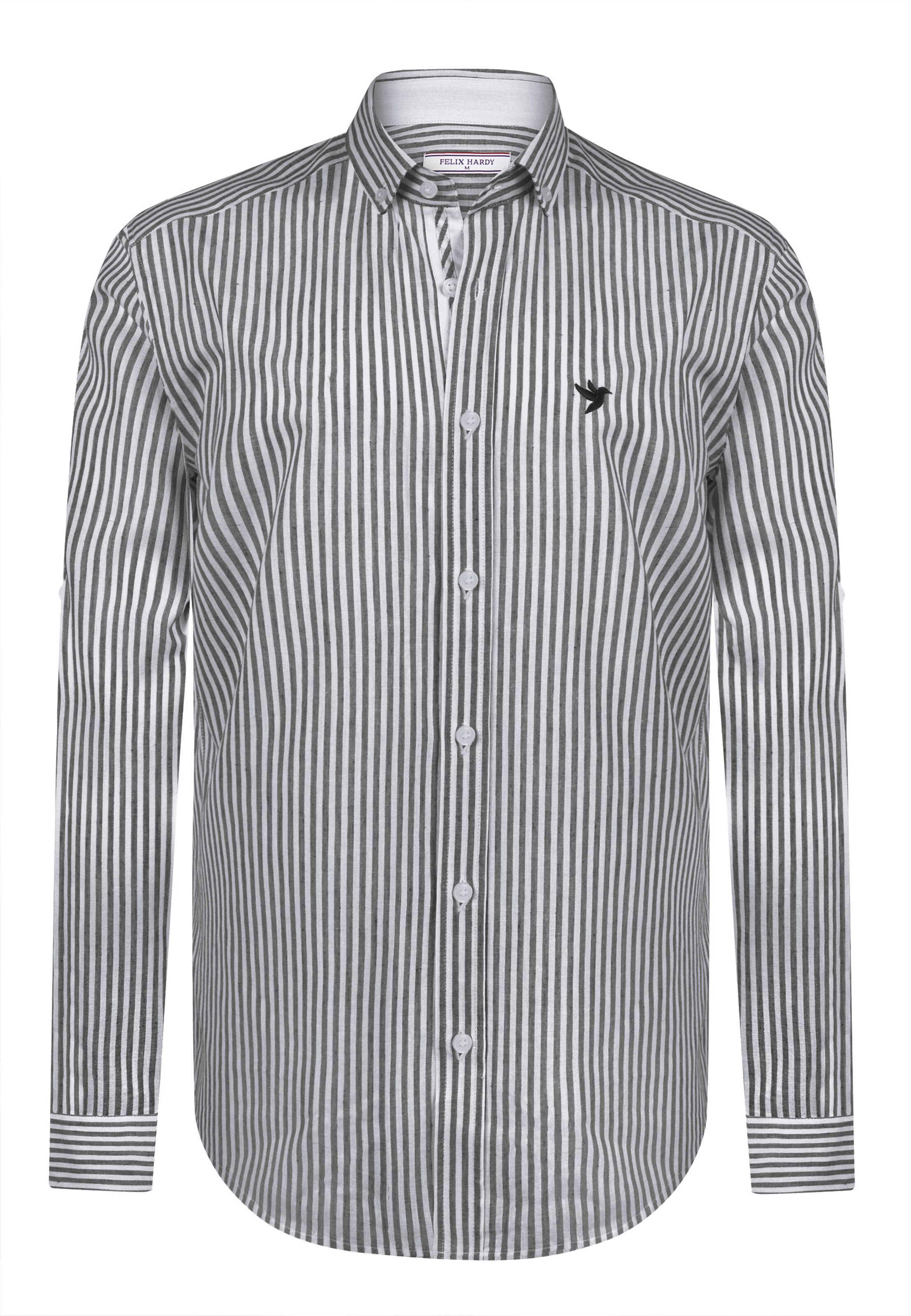 Felix Hardy Regular fit Πουκάμισο σε μαύρο: μπροστά