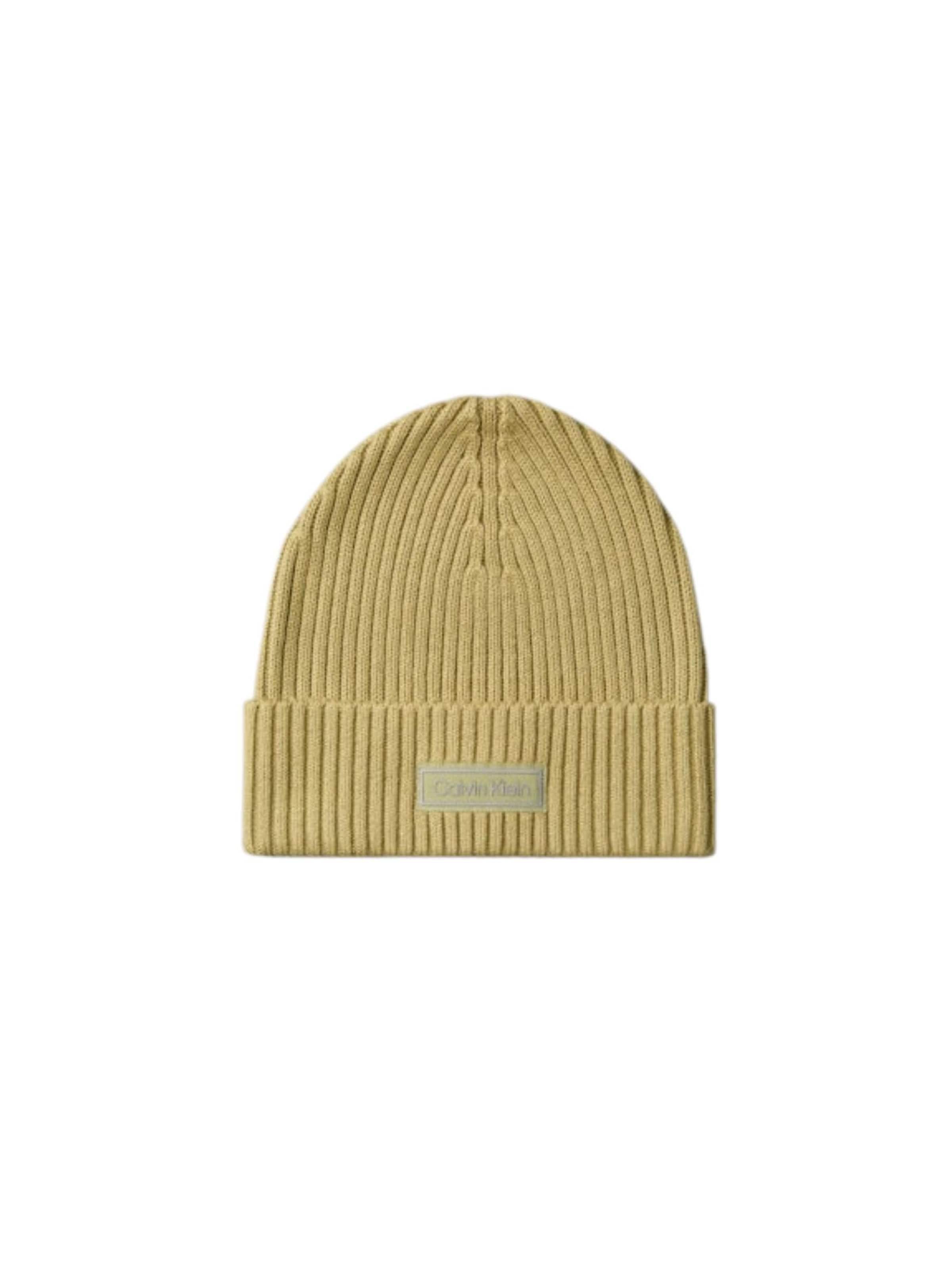Calvin Klein Mütze 'LV04D8053G - CAPPELLO - CALVIN KLEIN'‌ in Gelb: Vorderseite