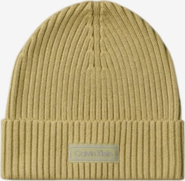 Calvin Klein Mütze 'LV04D8053G - CAPPELLO - CALVIN KLEIN' in Gelb: Vorderseite