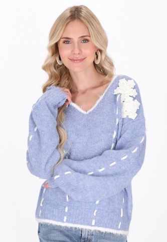 IZIA Sweater in Blue: front
