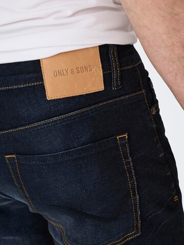 Coupe slim Jean 'ONSLOOM' Only & Sons en bleu