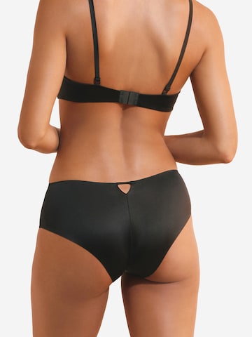 ETAM Shorty aus satinierter Mikrofaser 'Pure Glow' in Schwarz