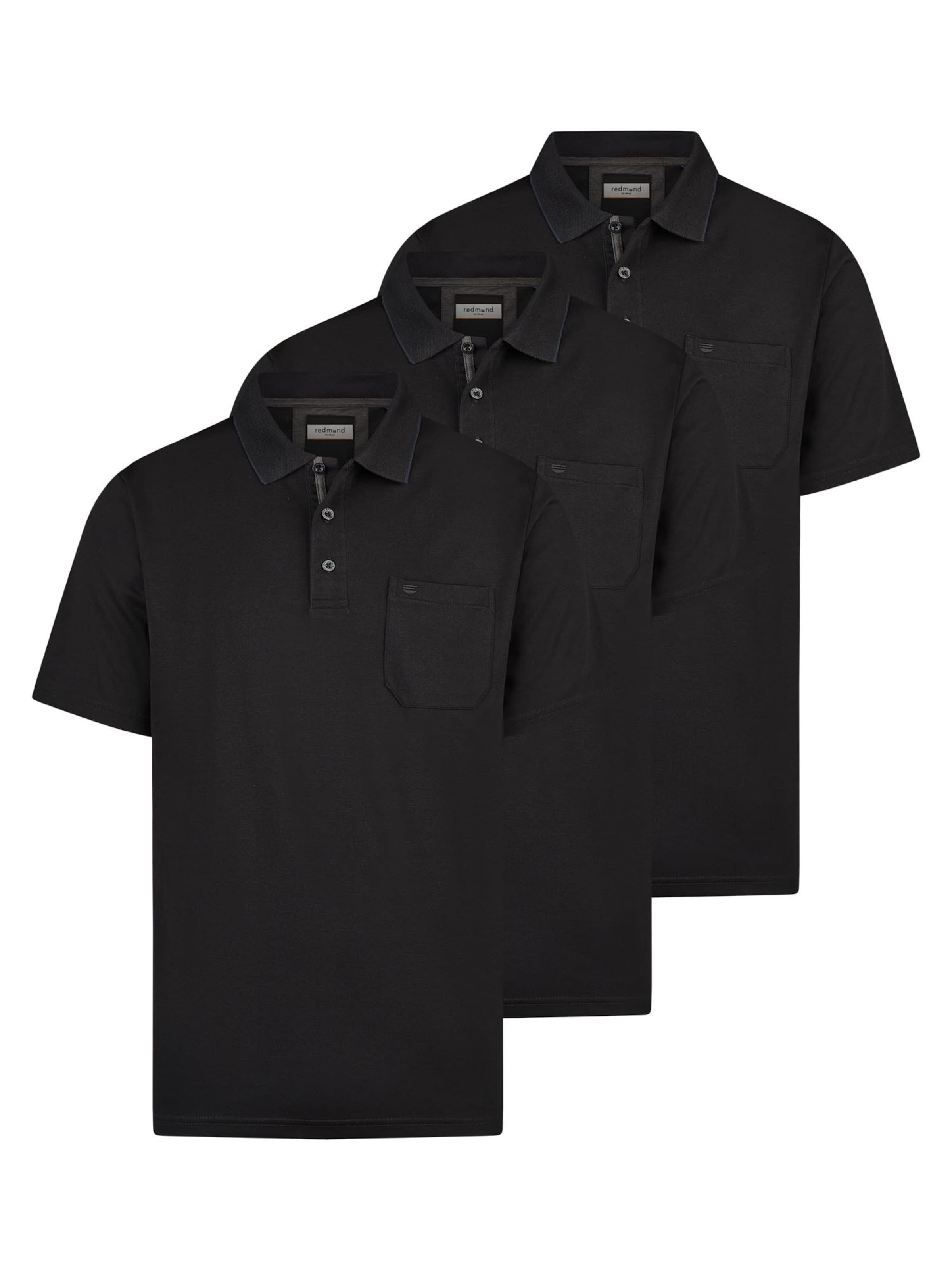 redmond Shirt 'Basic' in Black: front