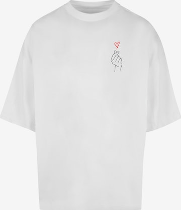 T-Shirt 'K Heart' Merchcode en blanc : devant