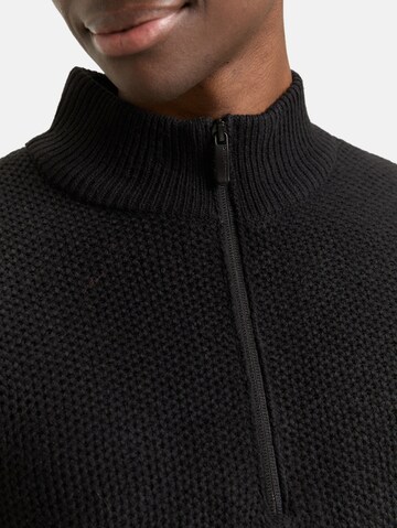 TOM TAILOR DENIM Sweater in Black