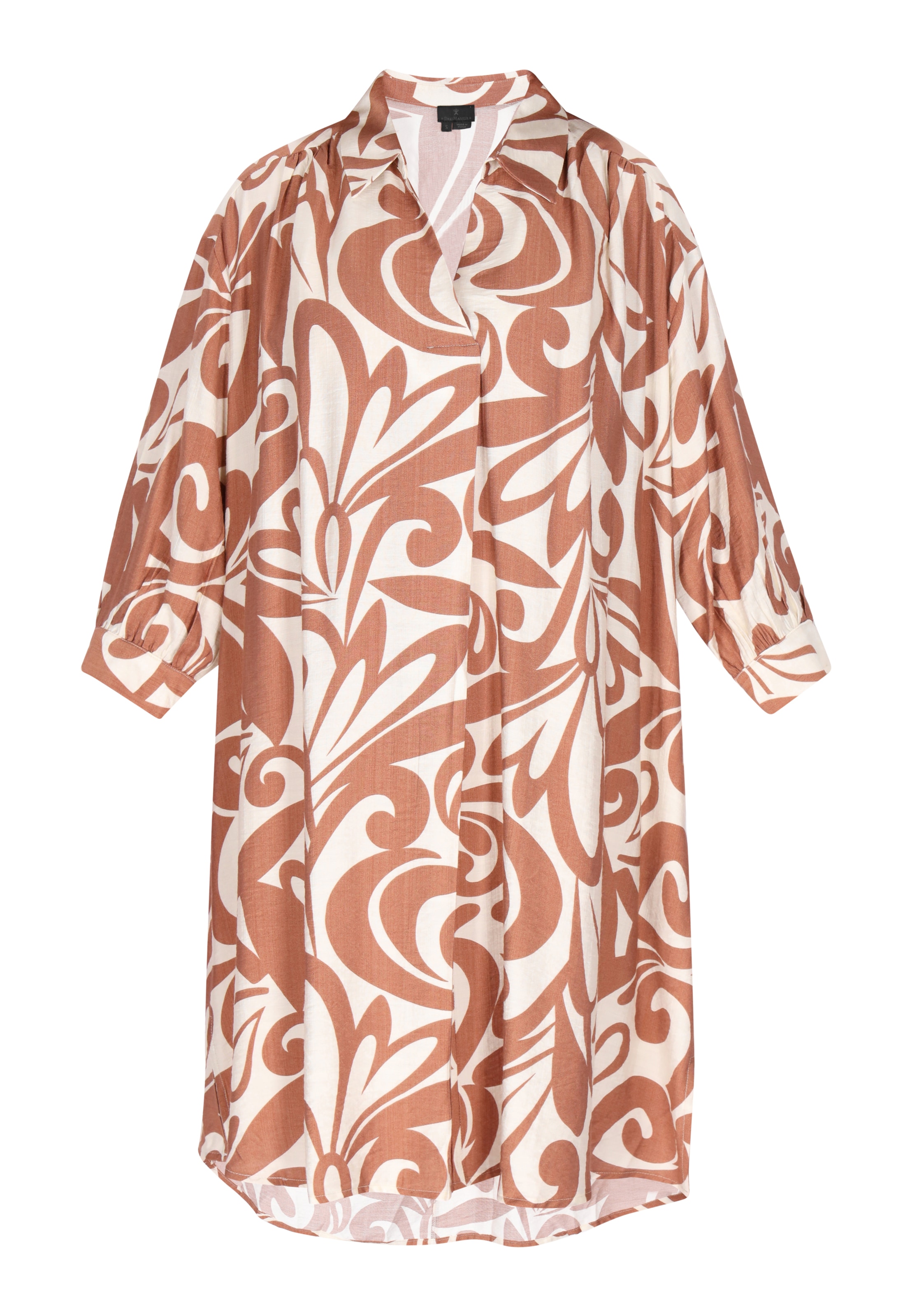 DreiMaster Klassik Košilové šaty - béžová / režná / tmavě béžová / světle hnědá, Produkt