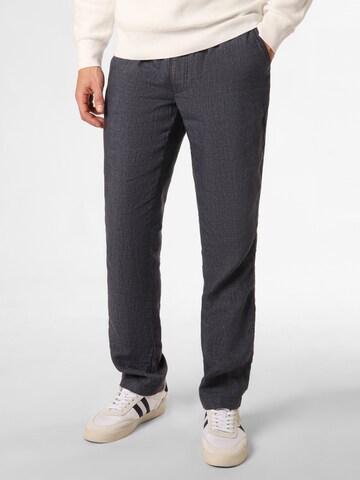 Regular Pantalon Nils Sundström en gris : devant