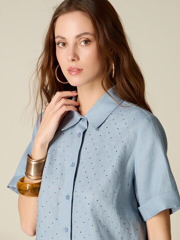 oltre Blouse in Blauw