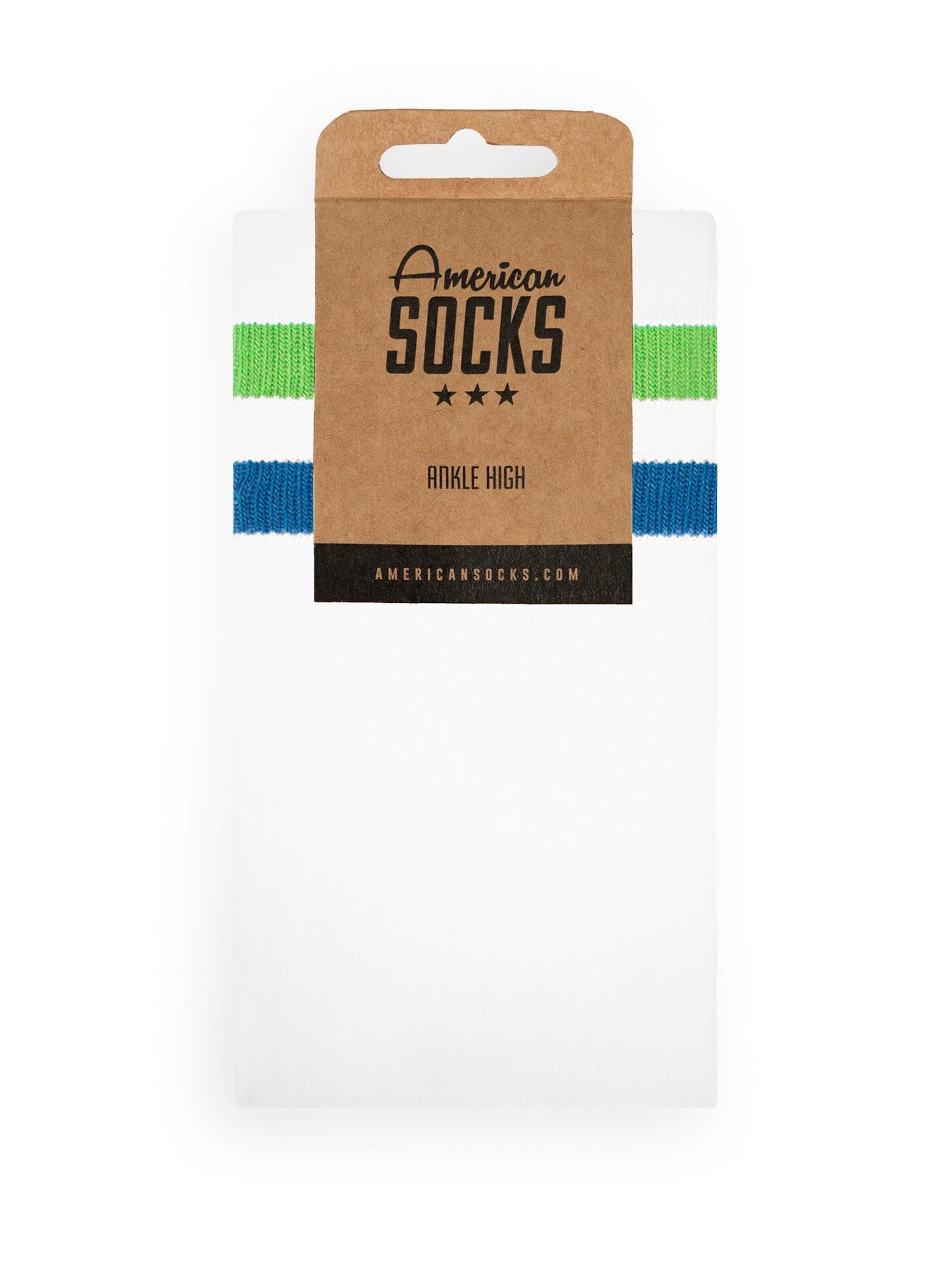 American Socks Ankle Socks 'Convenience Mart - Ankle High' in White