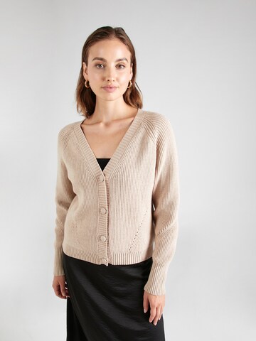 Moves Gebreid vest 'laris' in Beige: voorkant