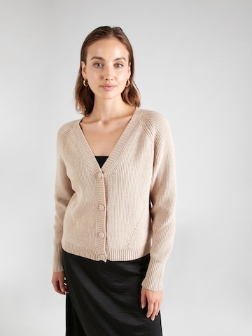 Moves Strickjacke 'laris' in Beige: predná strana