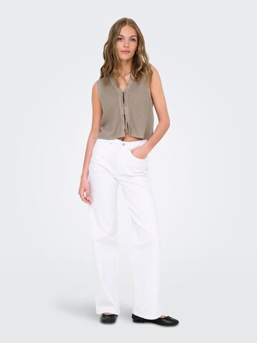 ONLY Gebreide bodywarmer 'ONLElnora' in Beige