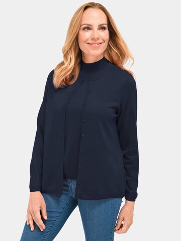 Goldner Knit Cardigan in Blue: front