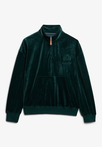 Sweat-shirt Superdry en vert : devant