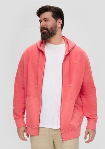 s.Oliver Men Big Sizes Sweatjacke in Rot: predná strana