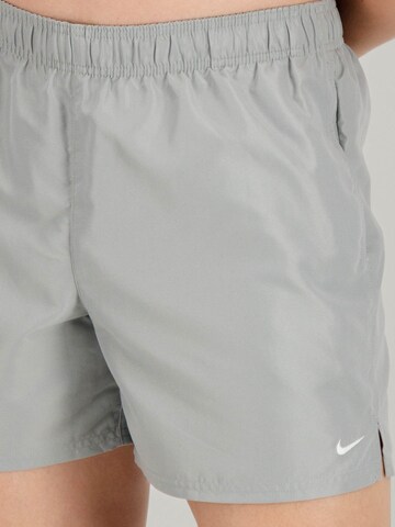 Nike Swim Regular Athletic Swim Trunks ' Essential  ' in Grey