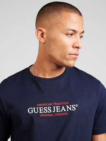 Maglietta di GUESS JEANS in blu