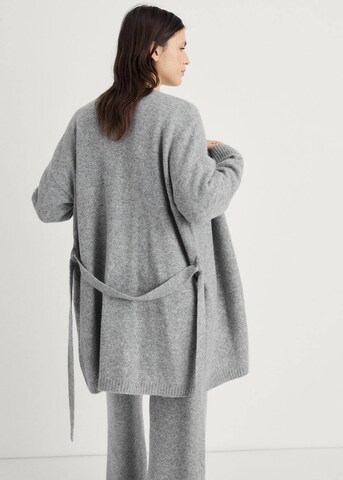 MANGO Knit Cardigan 'Cami' in Grey
