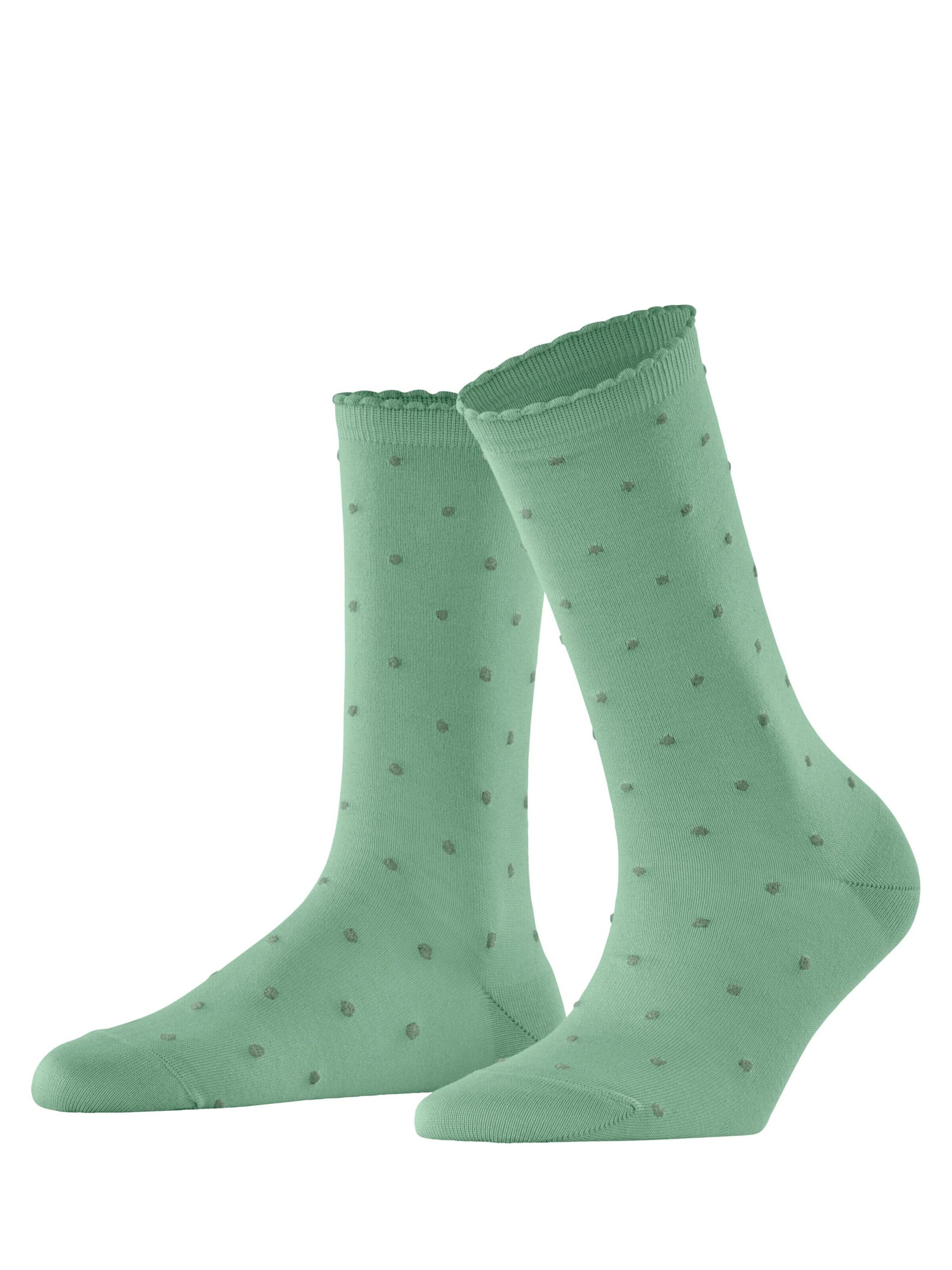 FALKE Socken 'Spike Dot'‌‌‌‌‌ in Grün: Vorderseite