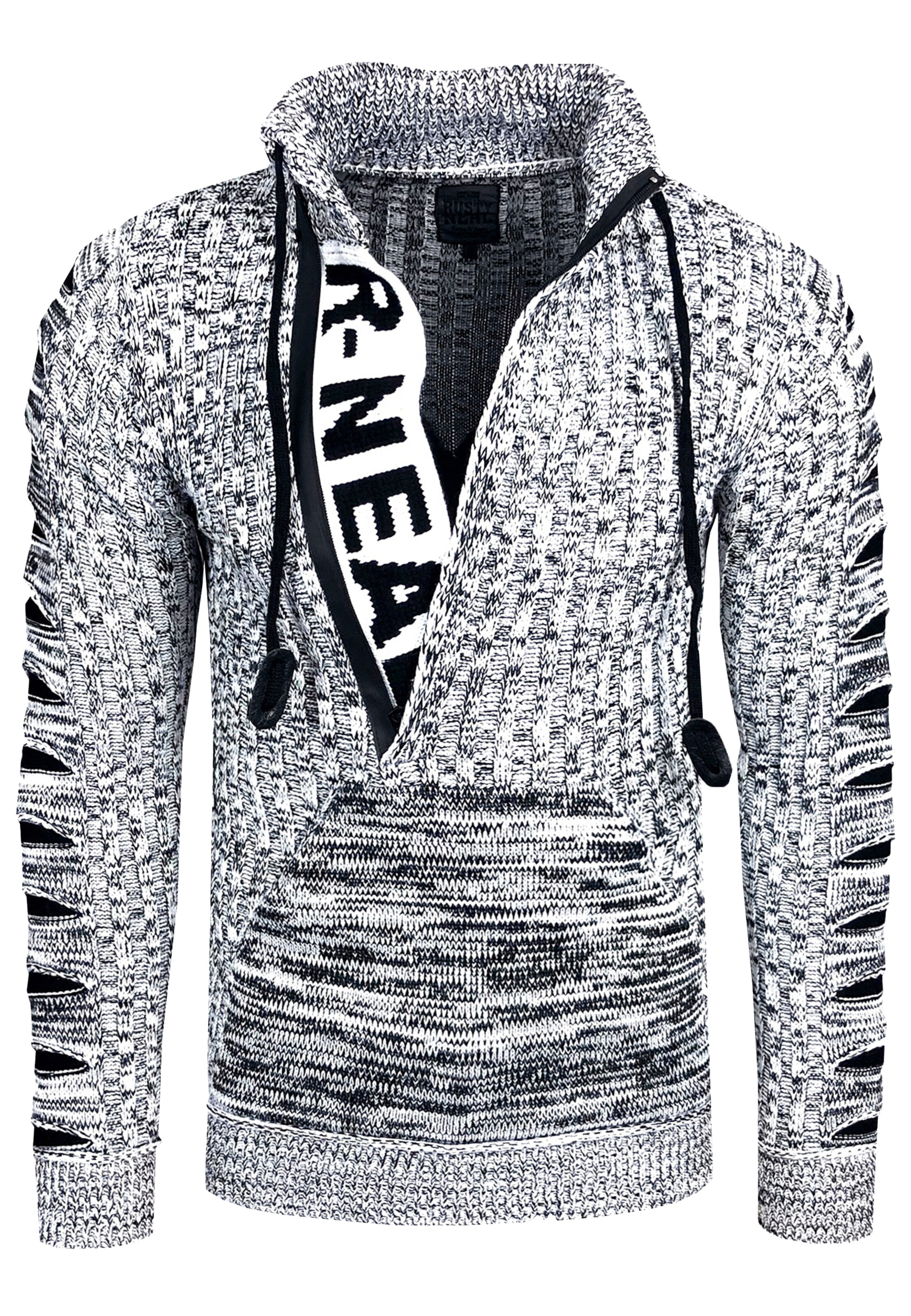 Rusty Neal Pullover in Weiß: Vorderseite