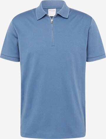 SELECTED HOMME - Camiseta 'FAVE' en azul: frente