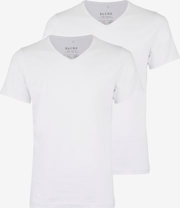 BLEND T-shirt 'Nico' i vit: framsida