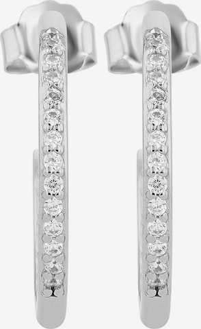 Akzent Earrings '"Uzma" aus 925 Sterlingsilber, rhodiniert, langlebig' in Silver: front