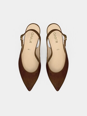 Escarpins à bride arrière GABOR en marron