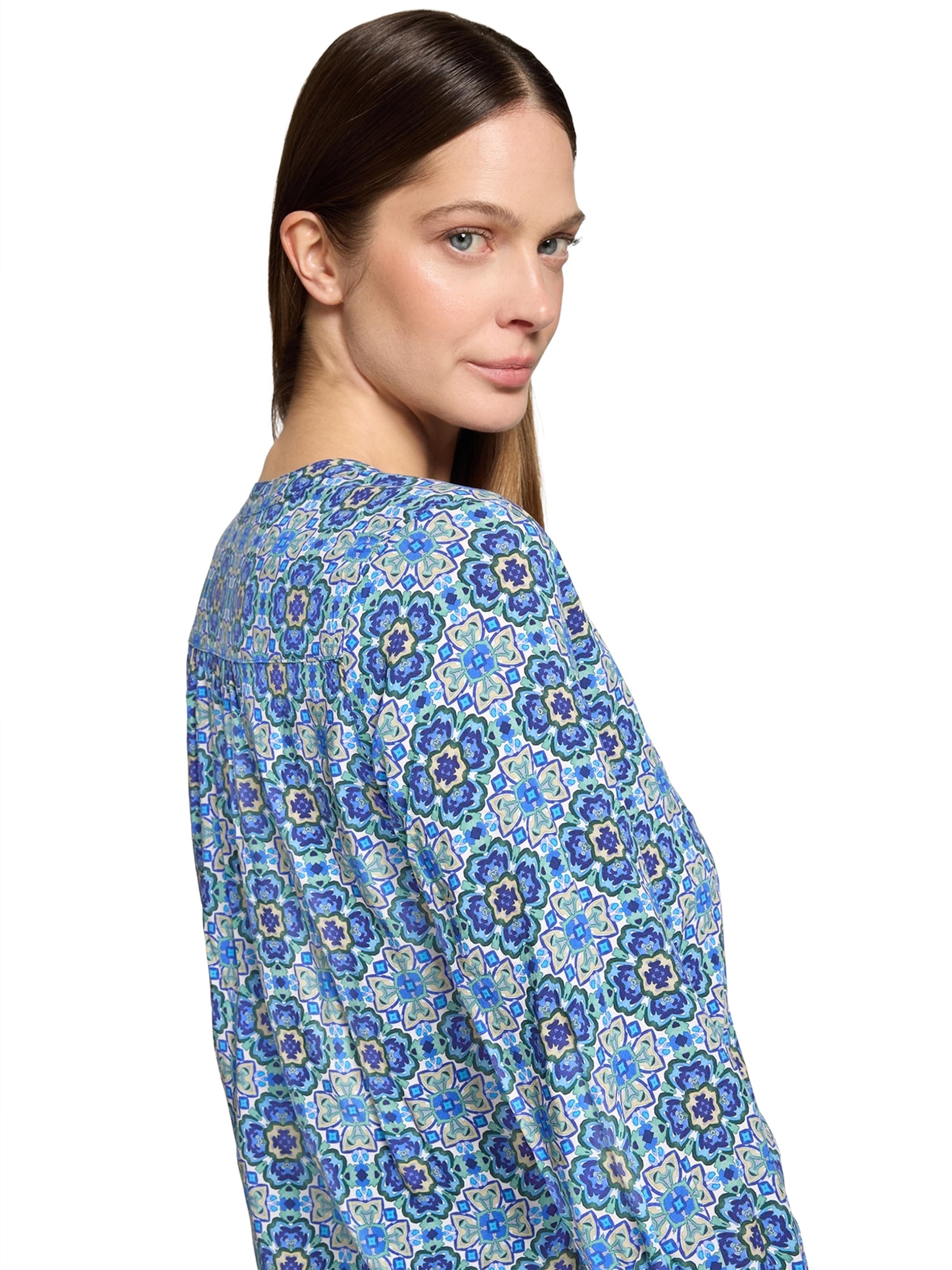 Cartoon Bluse in Blau