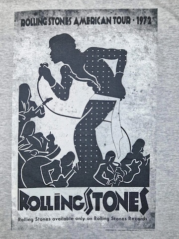 Maglietta 'American Tour 1972' di THE ROLLING STONES in grigio