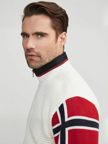 Holebrook Pullover ' Norwegian ' in Weiß