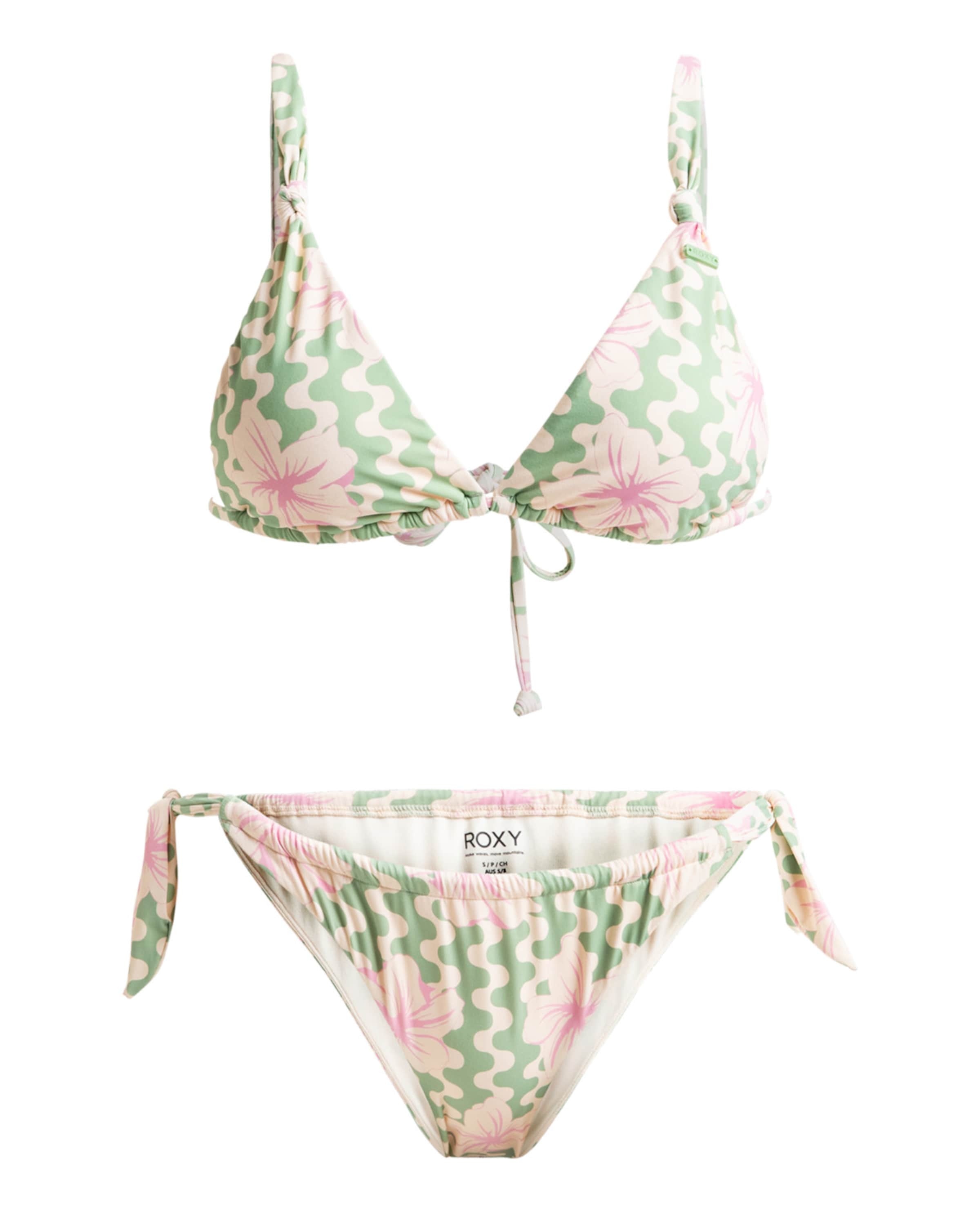Triangle Bikini 'Hibiscus Daze' ROXY en vert : devant