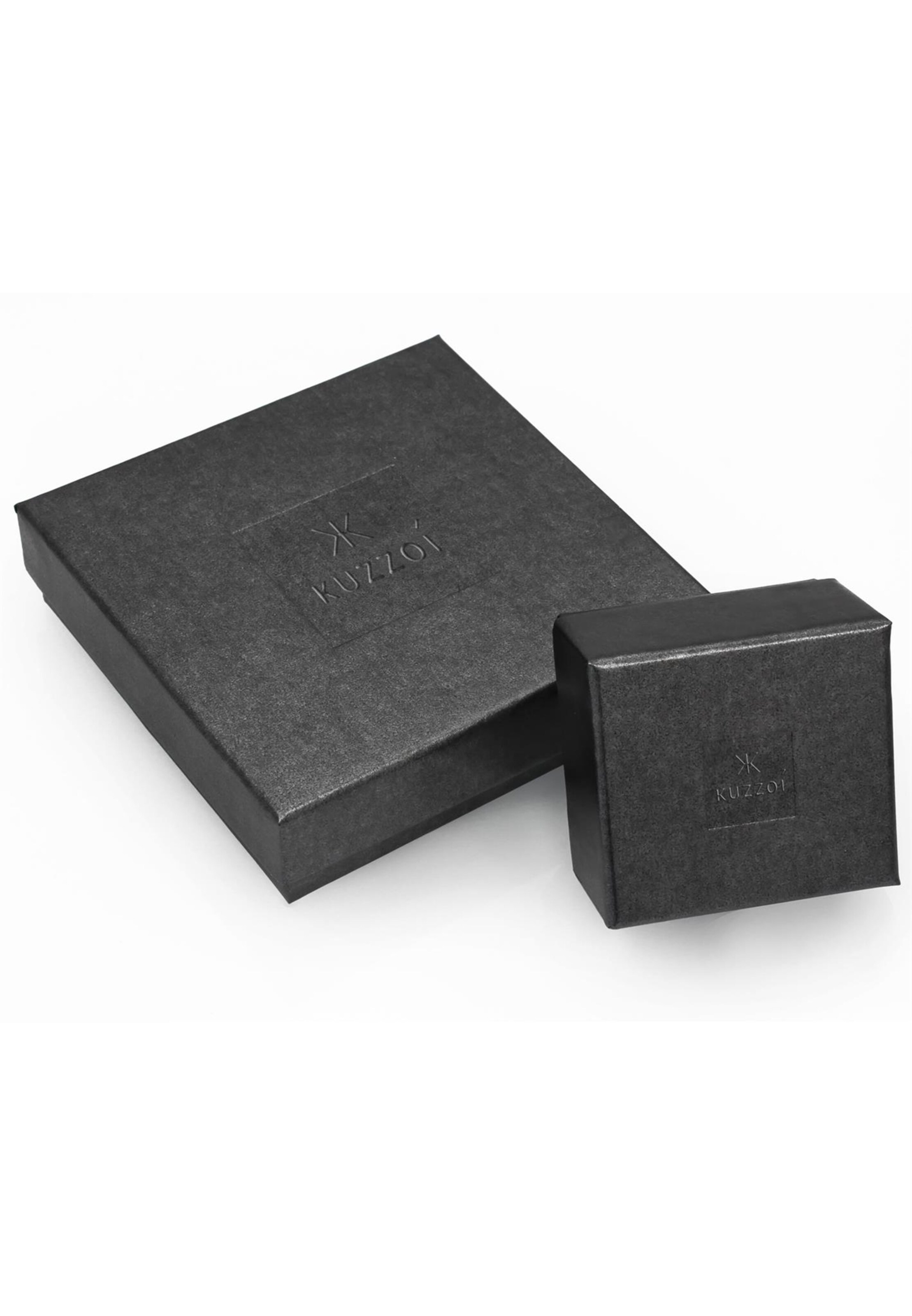 KUZZOI Halskette 'Layer' in Silber