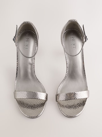 Sandale cu baretă de la Next pe argintiu