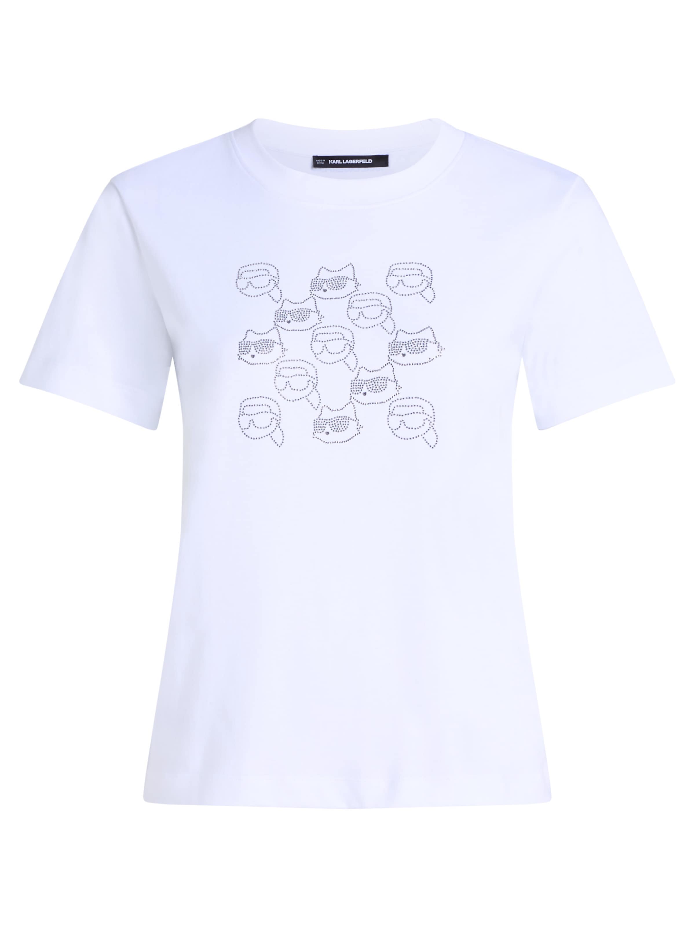 Karl Lagerfeld Tričko 'Ikon' – bílá: přední strana