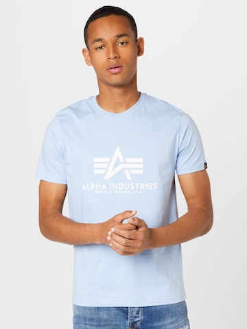 T-Shirt ALPHA INDUSTRIES en bleu : devant