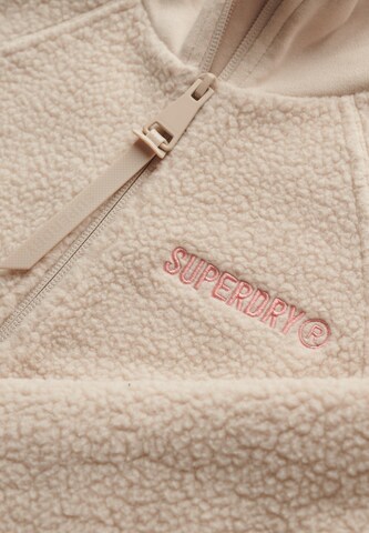 Superdry Fleece Jacket in Beige