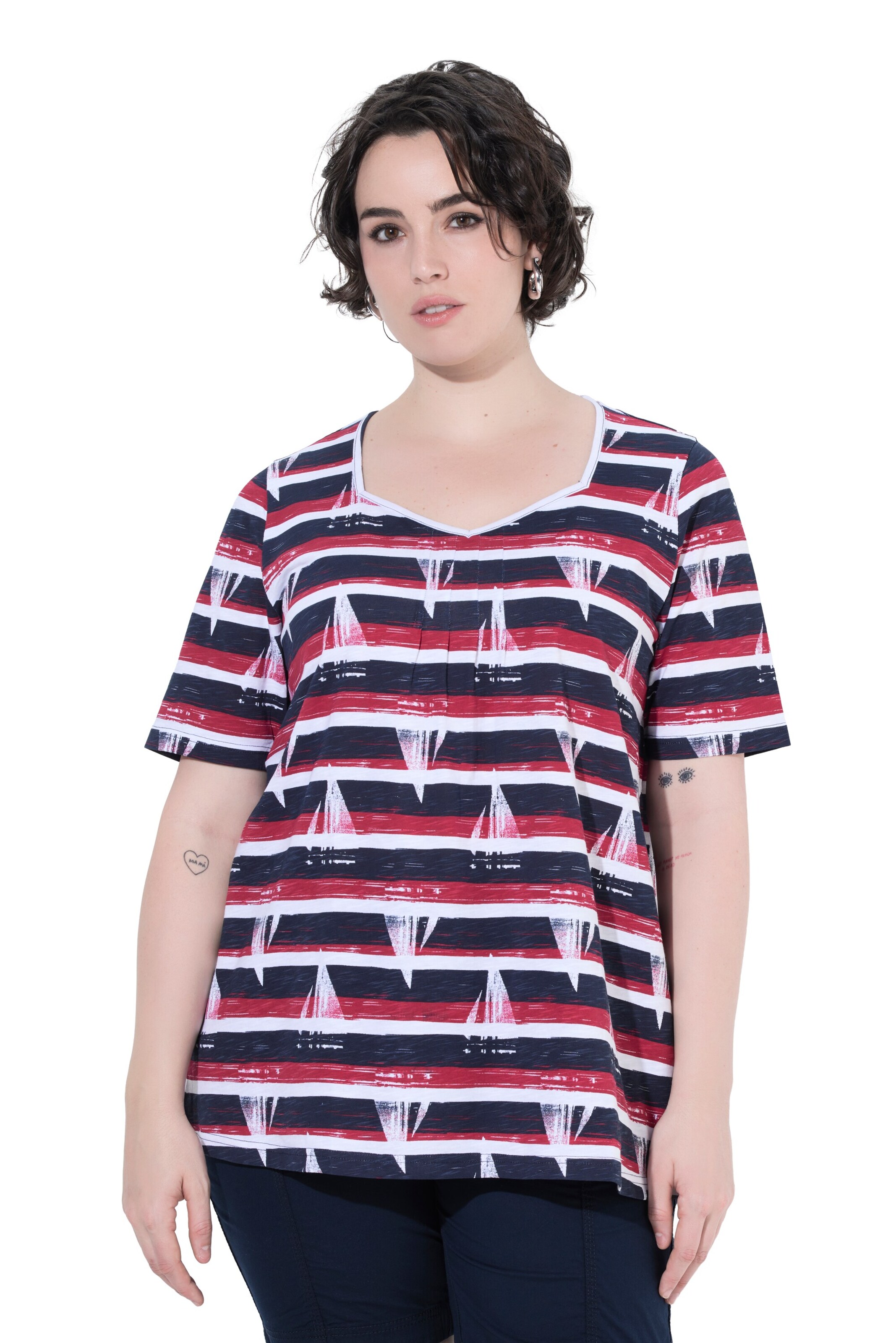 Ulla Popken Shirt in Blau: Vorderseite