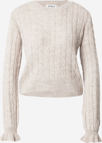 Pull-over 'TIA' ONLY en beige : devant