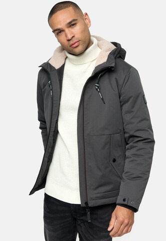 INDICODE JEANS Winterjacke ' Kylian ' in Grau