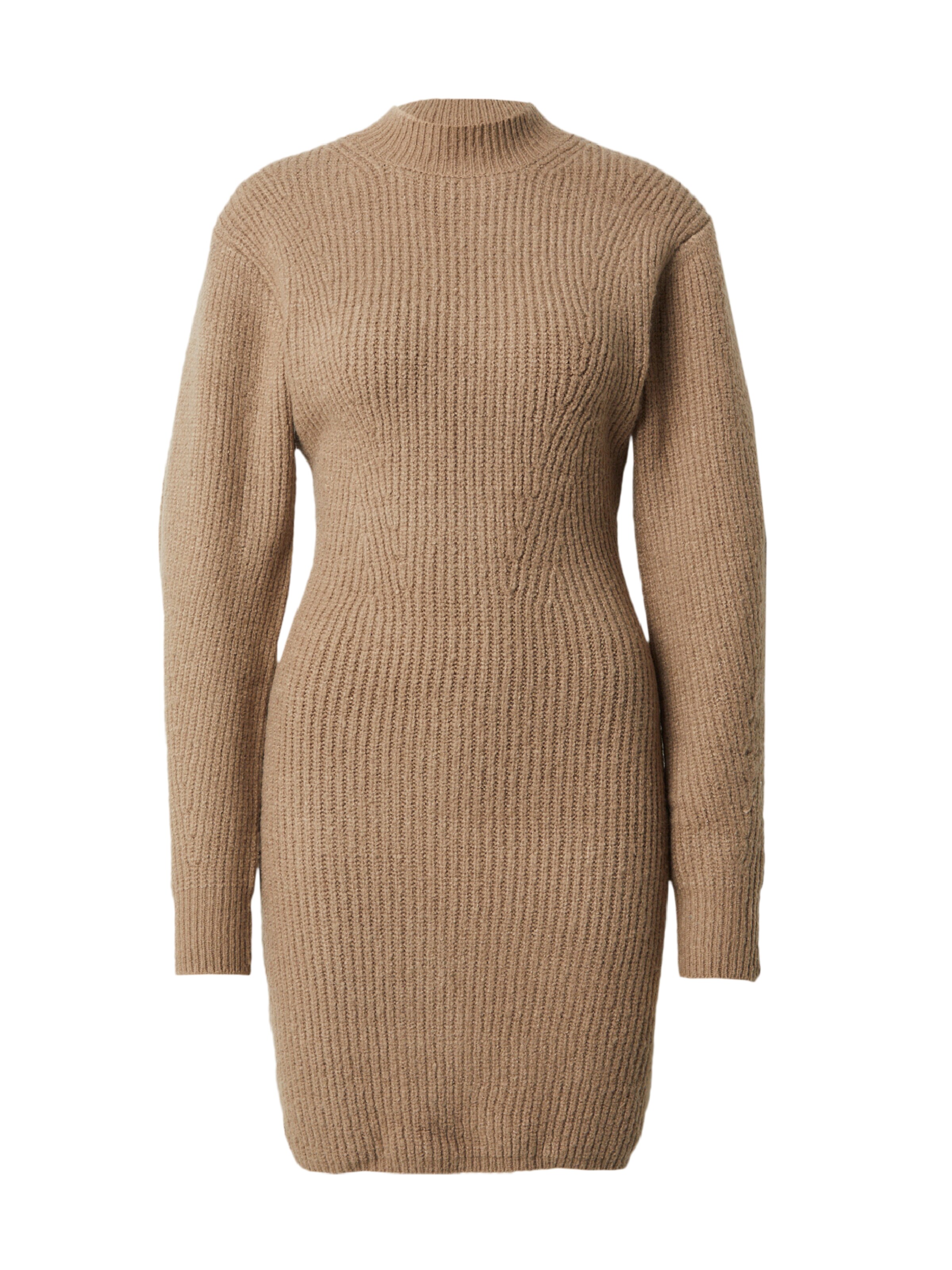 NLY by Nelly Sukienka z dzianiny w kolorze beżowy: przód