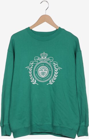 HOLLISTER Sweatshirt & Zip-Up Hoodie in S in Green: front