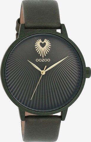 OOZOO Analog Watch in Green: front