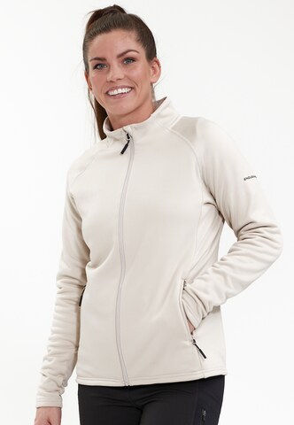 ENDURANCE Functionele fleece jas 'Almaty' in Beige: voorkant