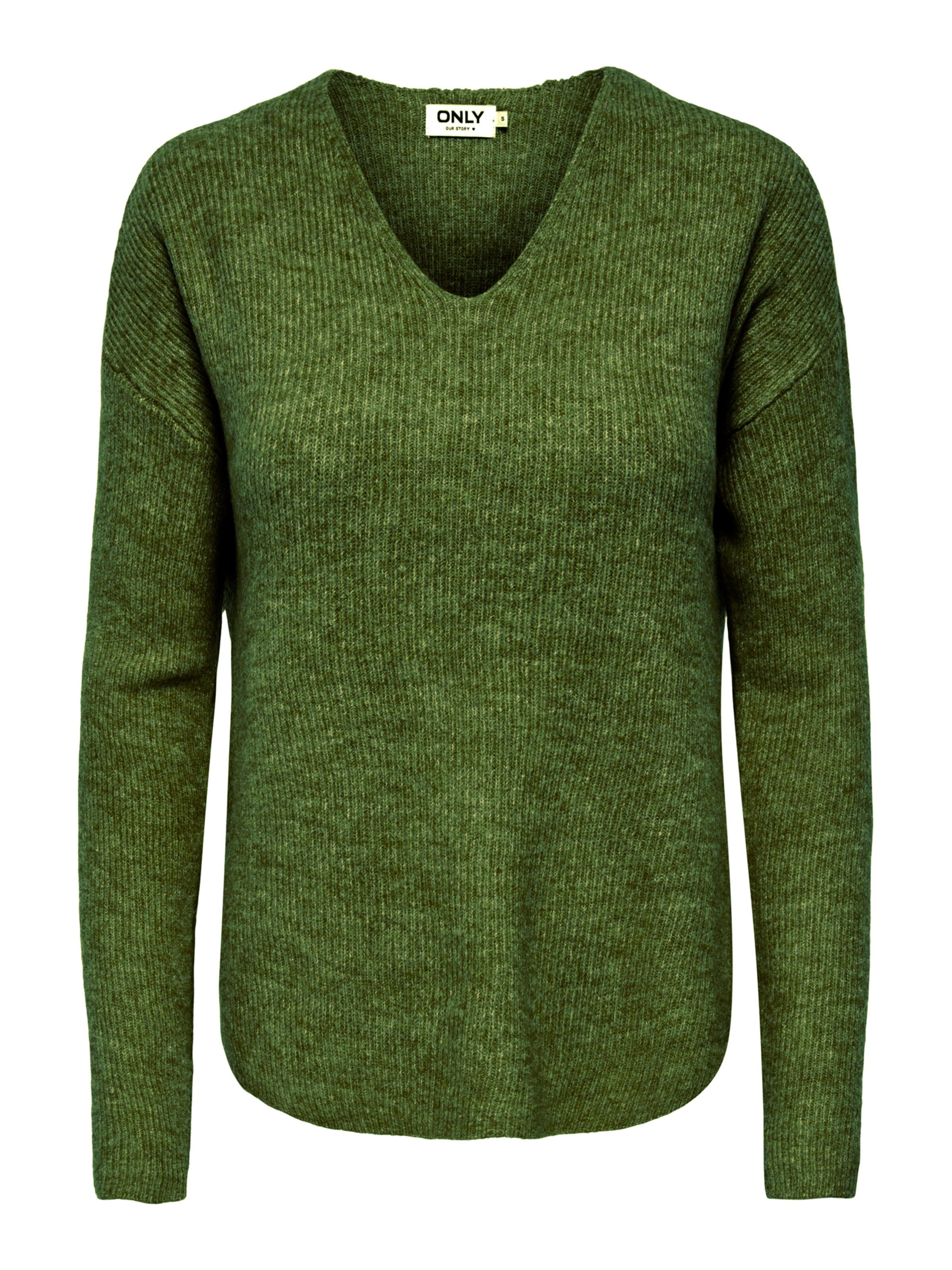ONLY Pull-over 'CAMILLA' en XS en vert chiné, Vue avec produit