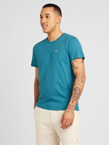 Tommy Jeans Shirt in Groen: voorkant