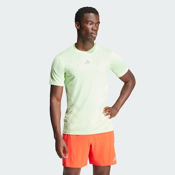T-Shirt fonctionnel ' HIIT Airchill Workout' ADIDAS PERFORMANCE en vert : devant