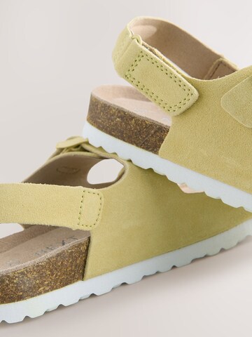 Next Sandale 'Korkfußbett' in Gelb