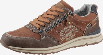 Man's World Sneakers in Brown: front