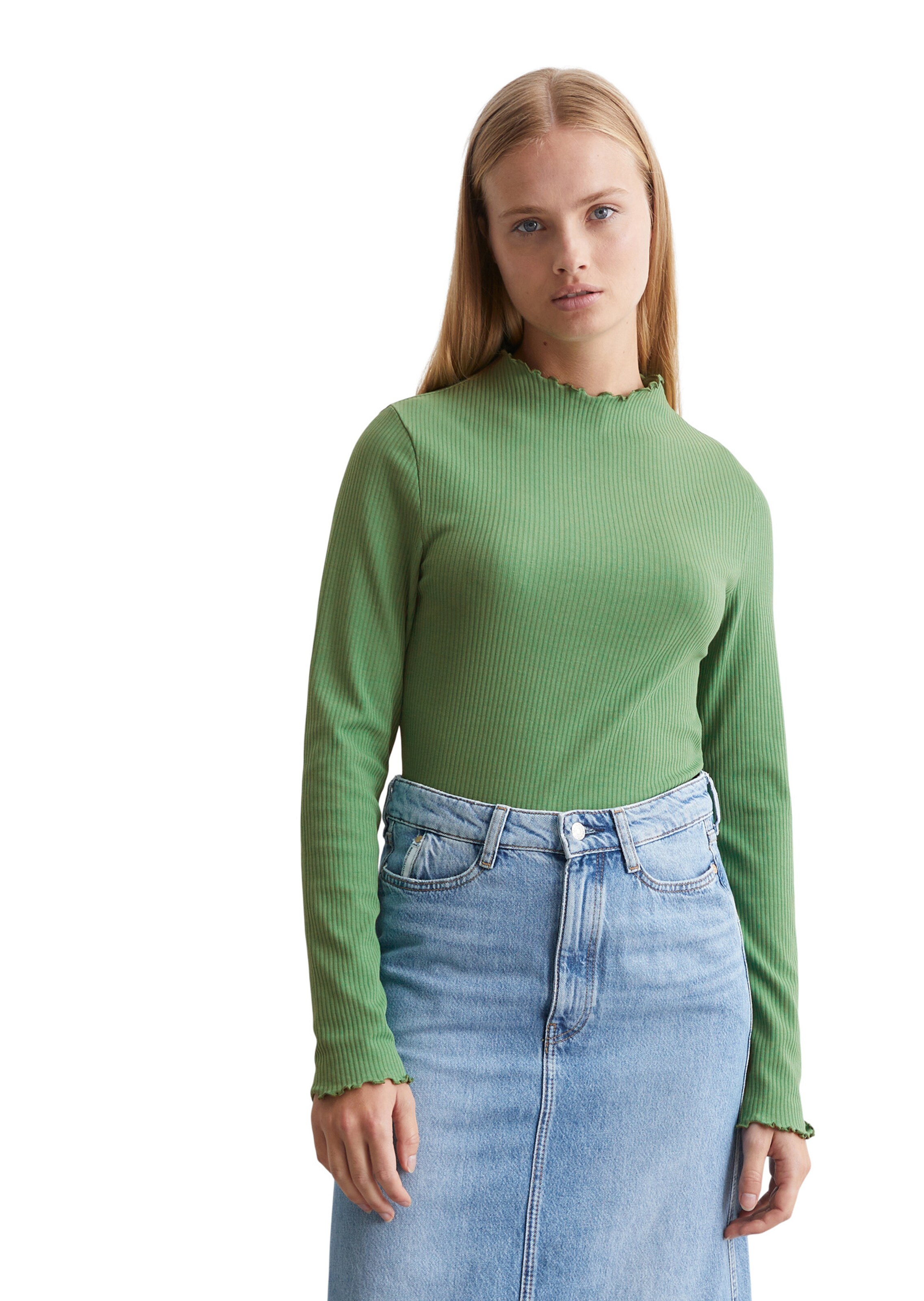 Marc O'Polo DENIM Shirt in Green: front